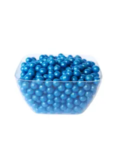 Perlas azul metalizado