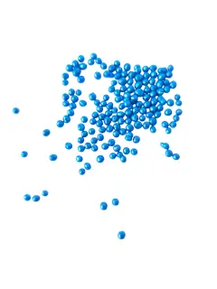 Perlas azul oscuro metalizadas pequeñas