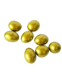 Esfera dorada de Man&iacute; con chocolates