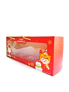 Caja cupcake 4 rectangular navidad pan de jamón