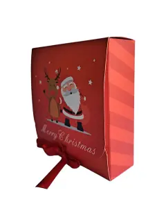Caja cinta roja navidad