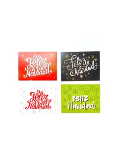 tarjeta de navidad cuadrada