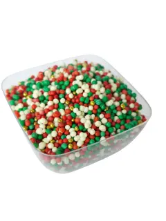 Perlas colores navideños