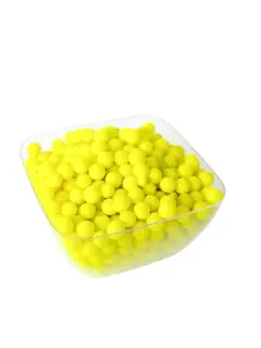 Perlas verdes fluorescentes