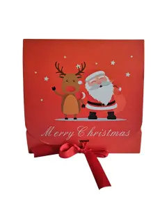 Caja cinta roja navidad