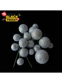 esferas escarchadas paquetes