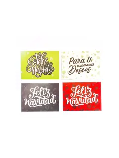 tarjeta de navidad cuadrada