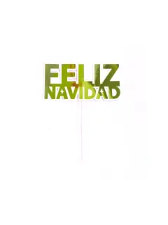 Topper cartulina feliz navidad