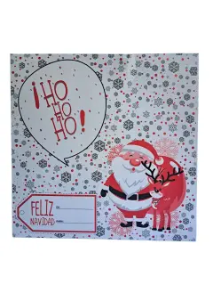 Caja torta navidad ho ho santa Grande