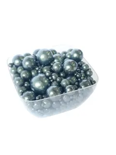 Perlas negros metalizado variado