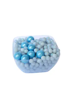 Perlas azules metalizado