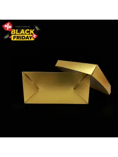 caja dorada mediana