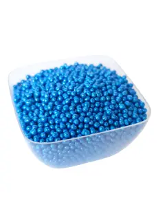 Perlas azul oscuro metalizadas pequeñas