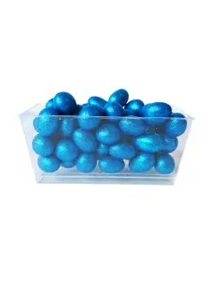 Esfera azul de Maní con chocolates