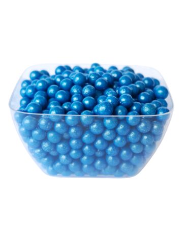Perlas azul metalizado