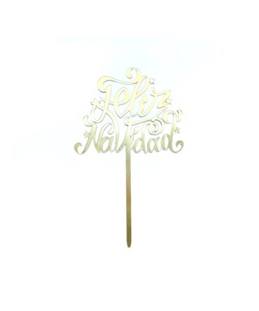 Topper acrílico feliz navidad