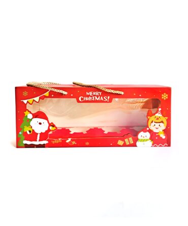 Caja cupcake 4 rectangular navidad pan de jamón