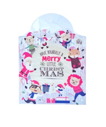 Caja de acetato navidad con asa