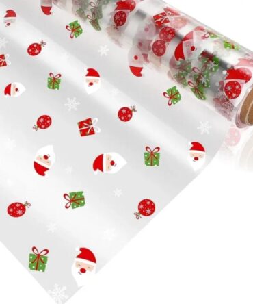 Bobina papel celofán navidad