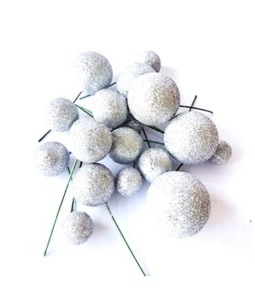 esferas escarchadas paquetes