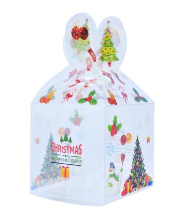 Caja de acetato corazón entrelazado