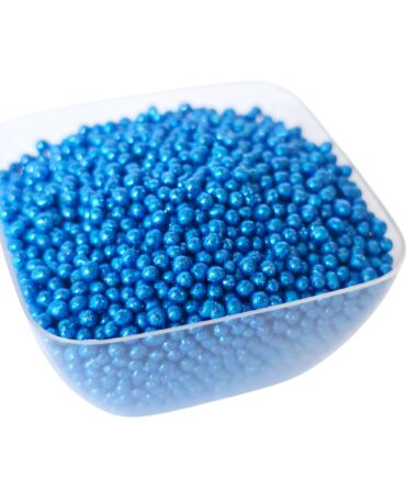 Perlas azul oscuro metalizadas pequeñas