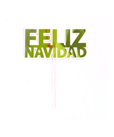 Topper cartulina feliz navidad
