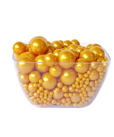 Perlas doradas varios tamaños