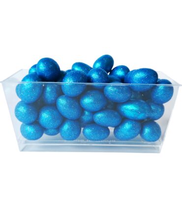 Esfera azul de Maní con chocolates