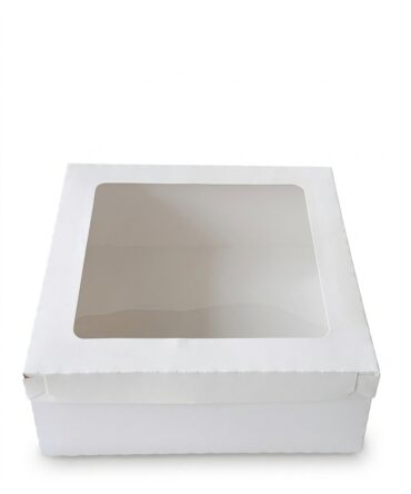Caja para Torta Blanca con Acetato